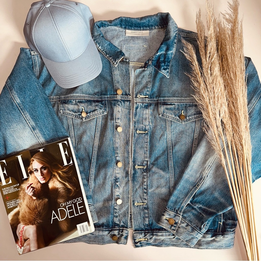 FEAR OF GOD Essentials Denim Trucker Jacket